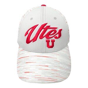 Utah Utes 3D Embroidered Logo Strapback Cap Trucker Baseball Gray Red Hat
